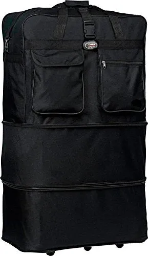30"/36"/40"/ Rolling Wheeled SuitCase (40", Black)