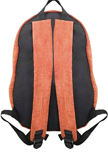 3D Dog/Fox Animal Backpack Corduroy Zipper Hiking Shoulder Bag 11.8"15.8"4.3"