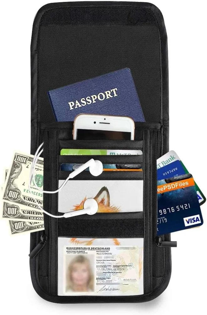 ALAZA Cute Little Fox Animal Print Small Crossbody Wallet Purse Cell Phone Bag Rfid Passport Holder with Credit Card Slots