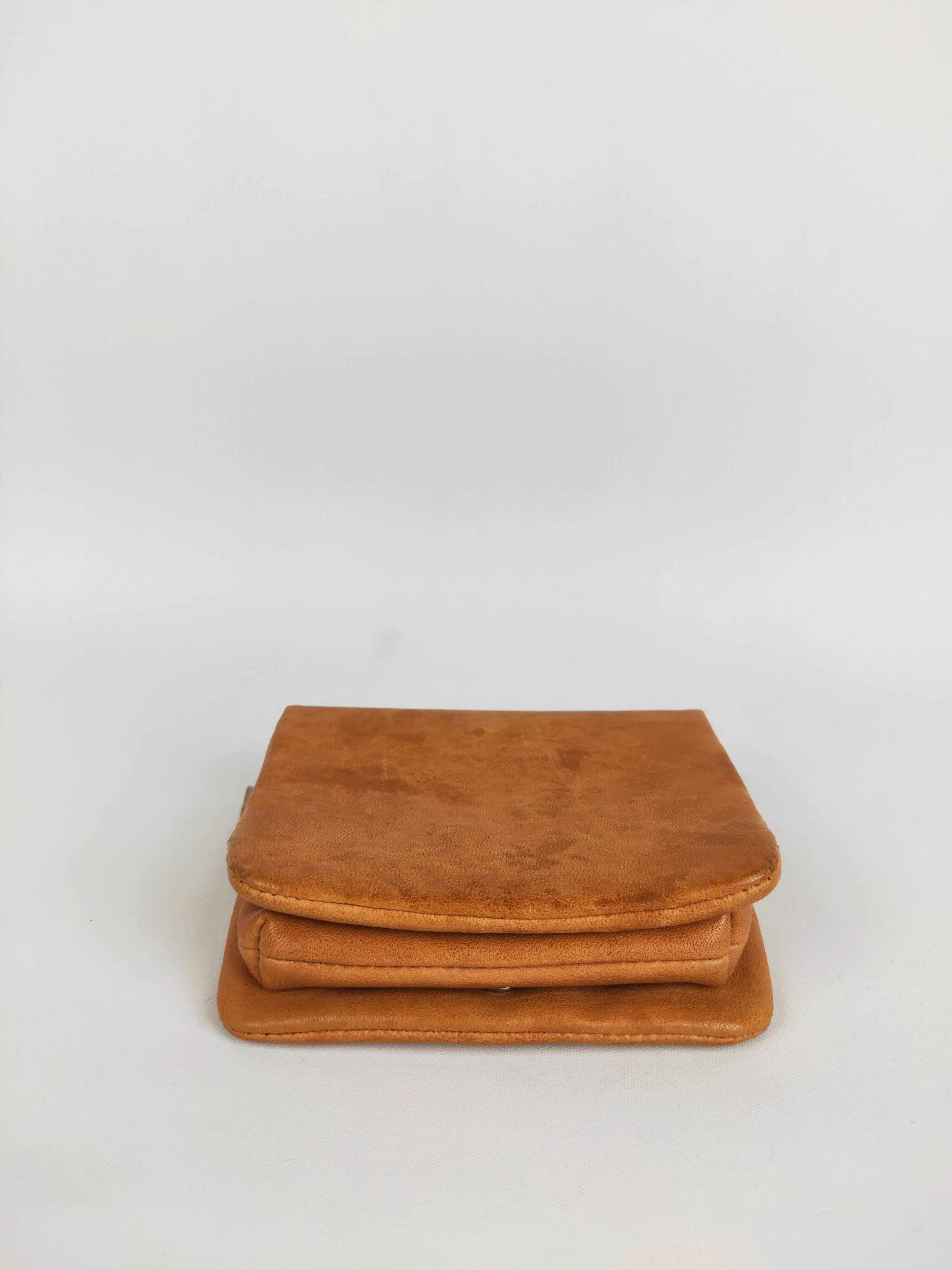 Authentic Celine Paris tan leather wallet