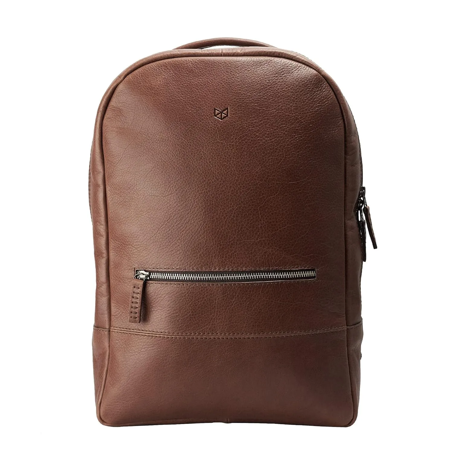 Backpack Laptop for Men, Brown Handmade Travel Bag Daypack, Minimalist Camera Rucksack, Designer Work Bookbag, Urban City Weekender. Mens Gift