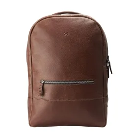 Backpack Laptop for Men, Brown Handmade Travel Bag Daypack, Minimalist Camera Rucksack, Designer Work Bookbag, Urban City Weekender. Mens Gift