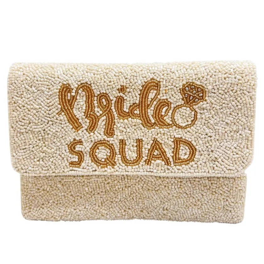 BEADED BRIDE SQUAD SMALL BAG