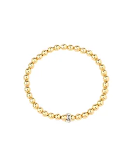 Beaded Crystal Rondelle Bracelet | 5mm