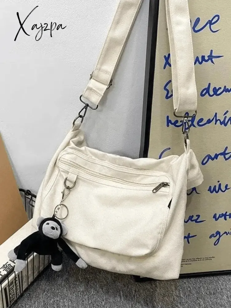 Cartoon Pendant Vintage Shoulder Bag