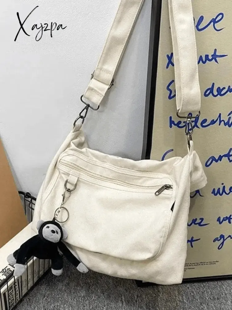 Cartoon Pendant Vintage Shoulder Bag