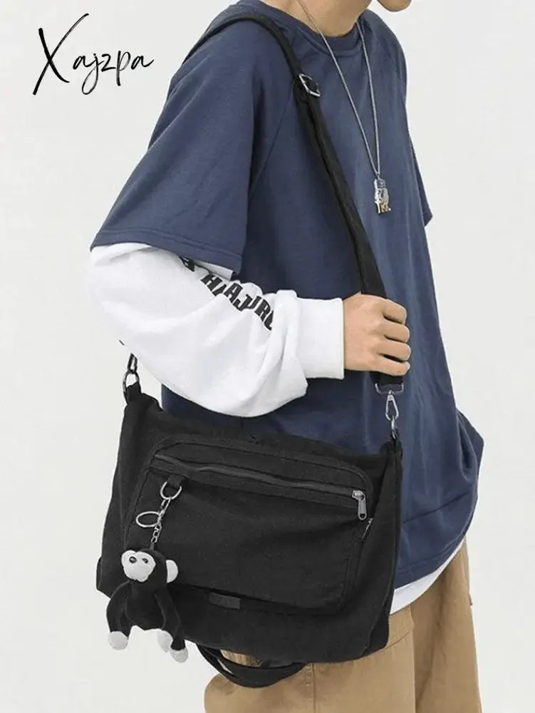Cartoon Pendant Vintage Shoulder Bag