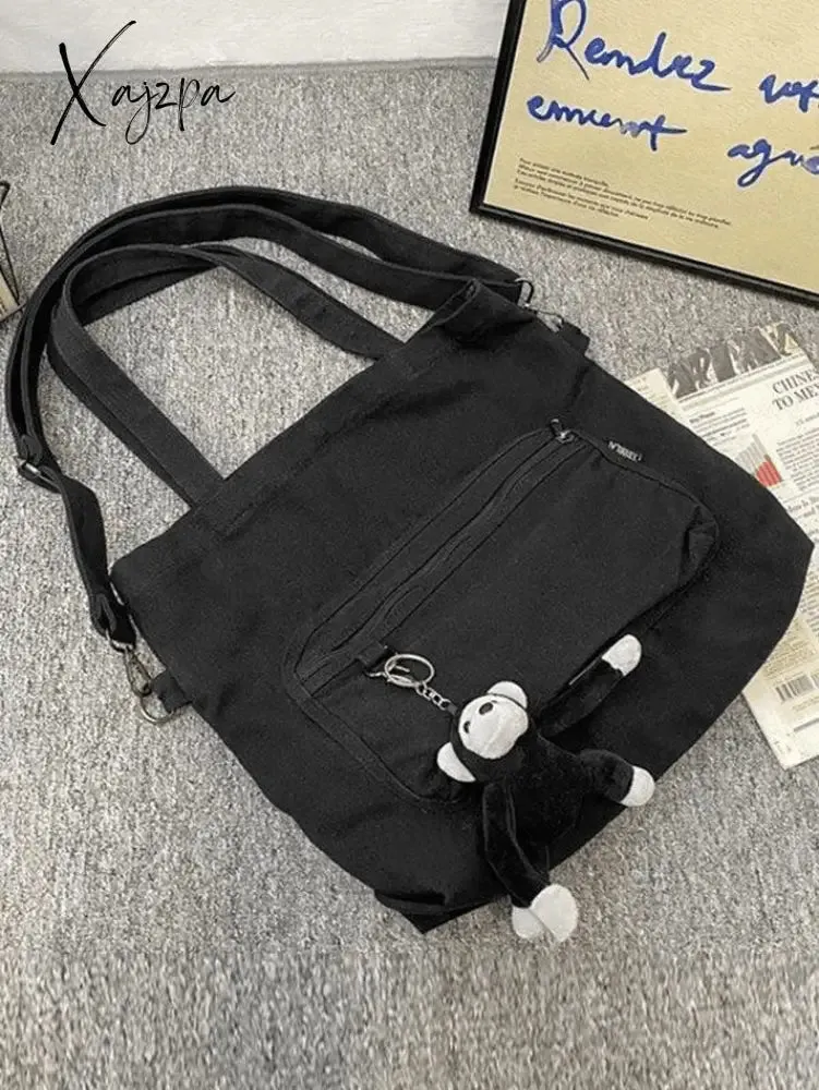 Cartoon Pendant Vintage Shoulder Bag