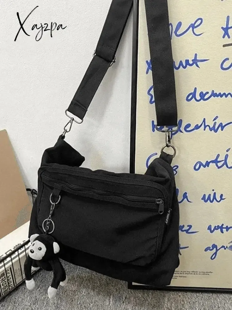 Cartoon Pendant Vintage Shoulder Bag
