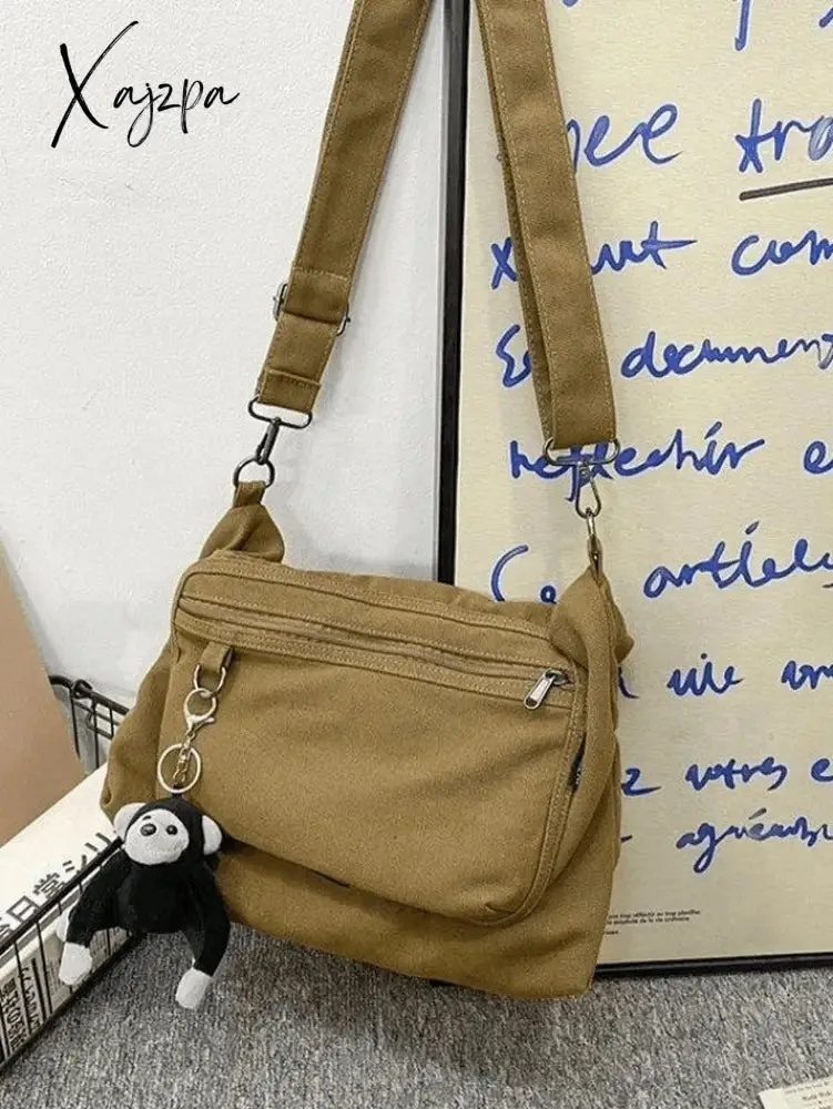Cartoon Pendant Vintage Shoulder Bag