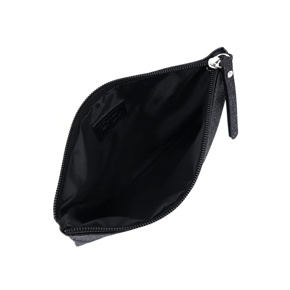 Celestial Glitter Pouch  Six Stunning Shades - Sparkling Makeup Bag, Festive Cosmetic Pouch (Twilight Black)