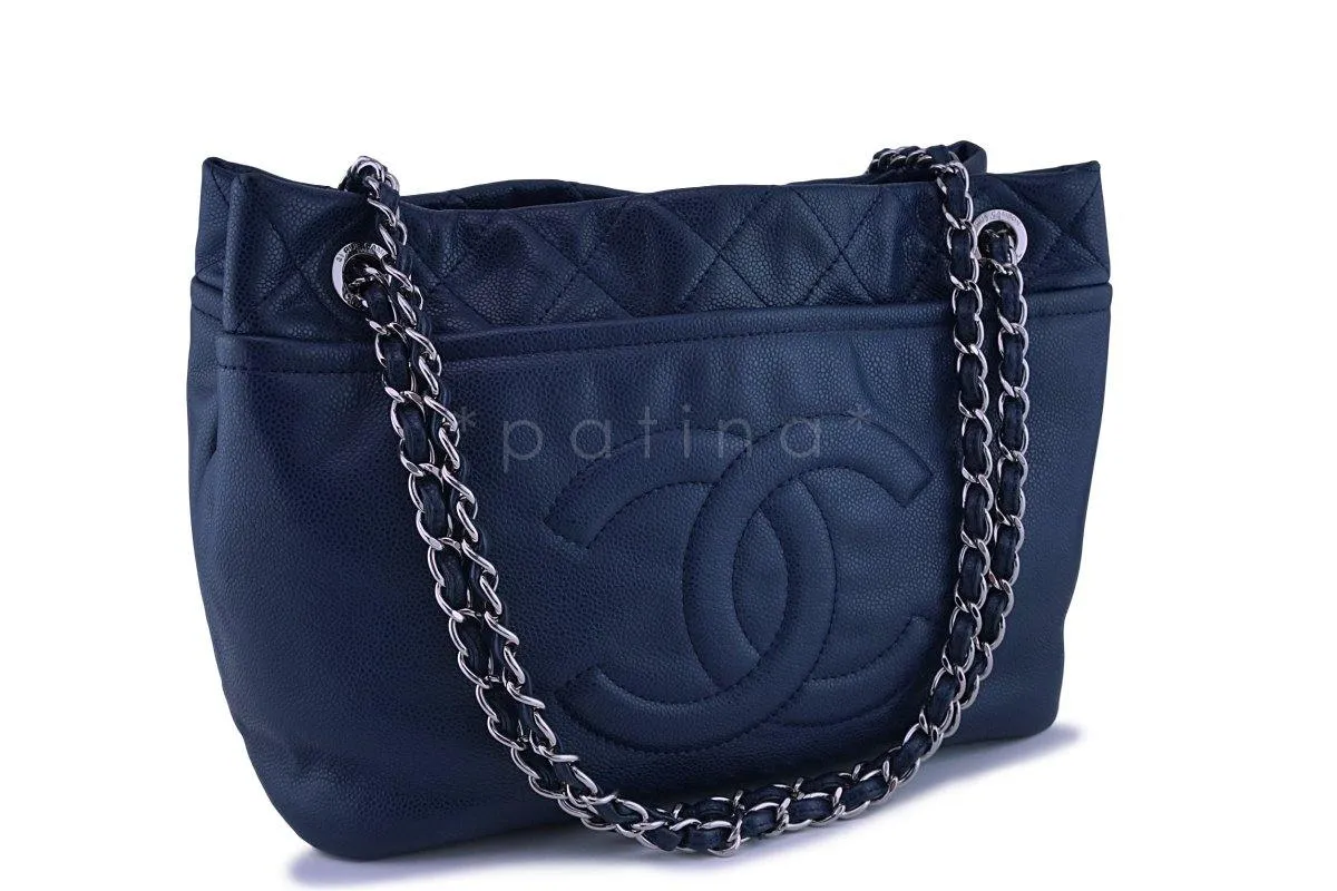 Chanel Blue Caviar Timeless Tote GST Grand Shopping Bag