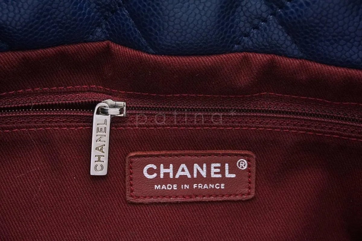 Chanel Blue Caviar Timeless Tote GST Grand Shopping Bag