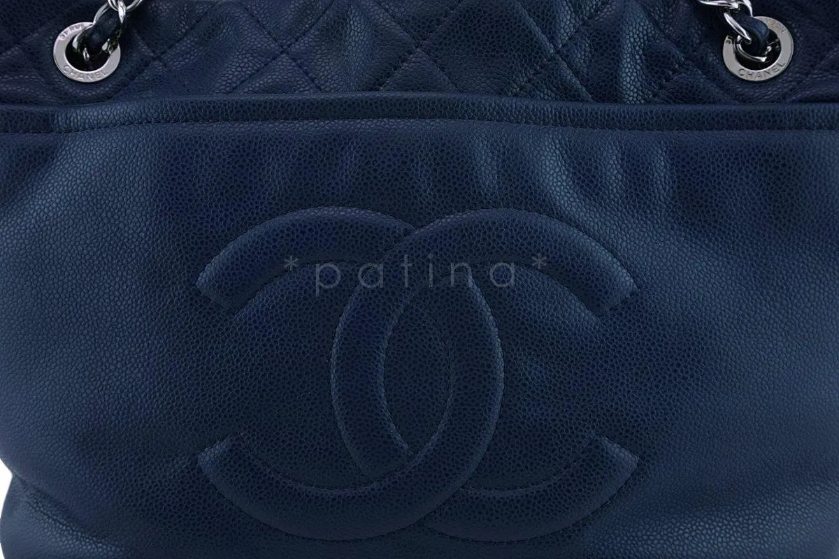 Chanel Blue Caviar Timeless Tote GST Grand Shopping Bag