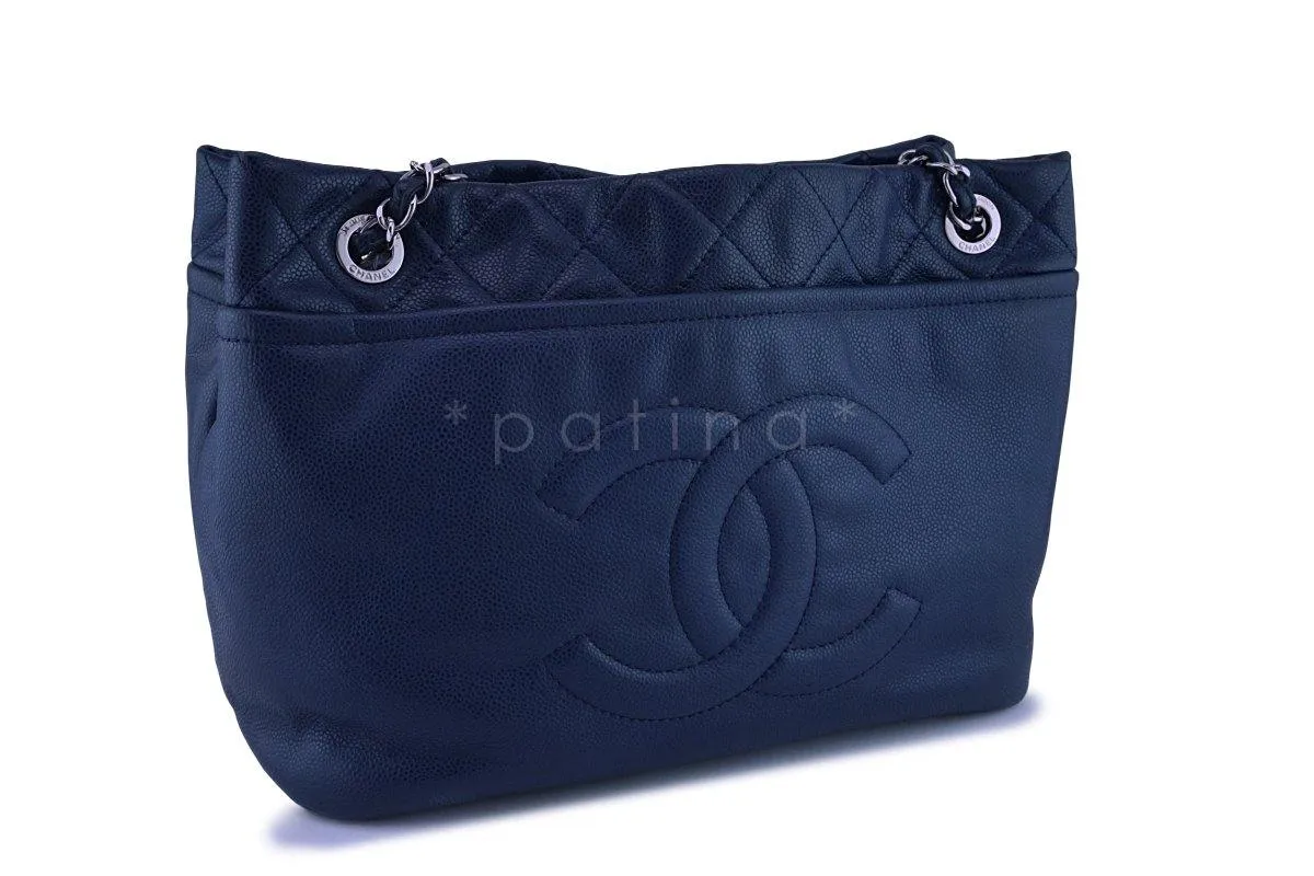 Chanel Blue Caviar Timeless Tote GST Grand Shopping Bag