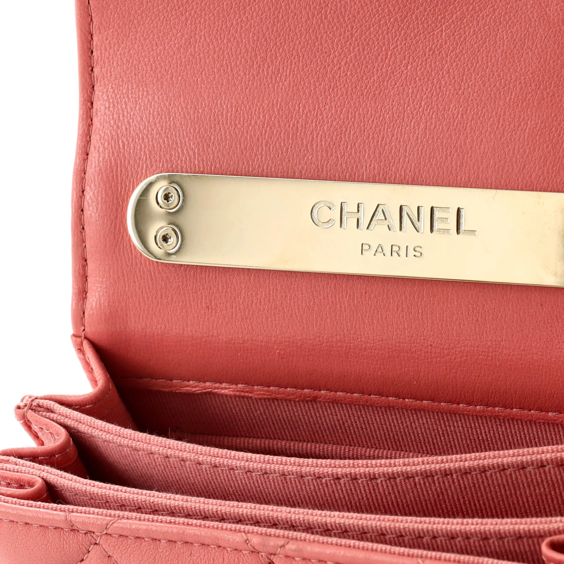 Chanel Charming Handle Flap Clutch With