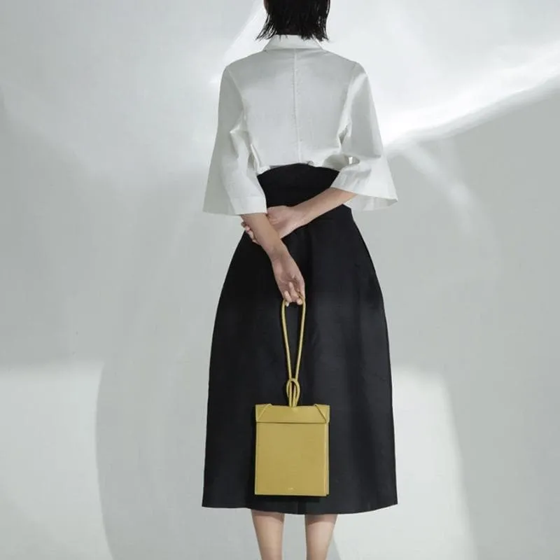 Click Small Wristlet Handbag - Mustard
