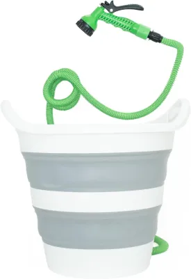 Collapsible Bucket with Electric Pump, 3 Gallon, Outdoor Shower, Outdoor Shower kit, Portable Camping Shower