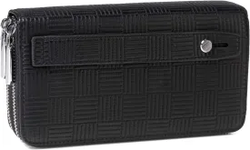 Daisy Rose Dual Zipper Phone Clutch and Wallet for Women - RFID Blocking, PU Vegan Leather Multi-Card Organizer