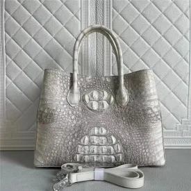 Elegant Crocodile Leather Tote Bag: A Statement of Luxury for Fashion-Forward Women