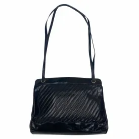 Emilio Pucci Leather Handbag | Vintage High End Designer Ladies Bag Black VTG