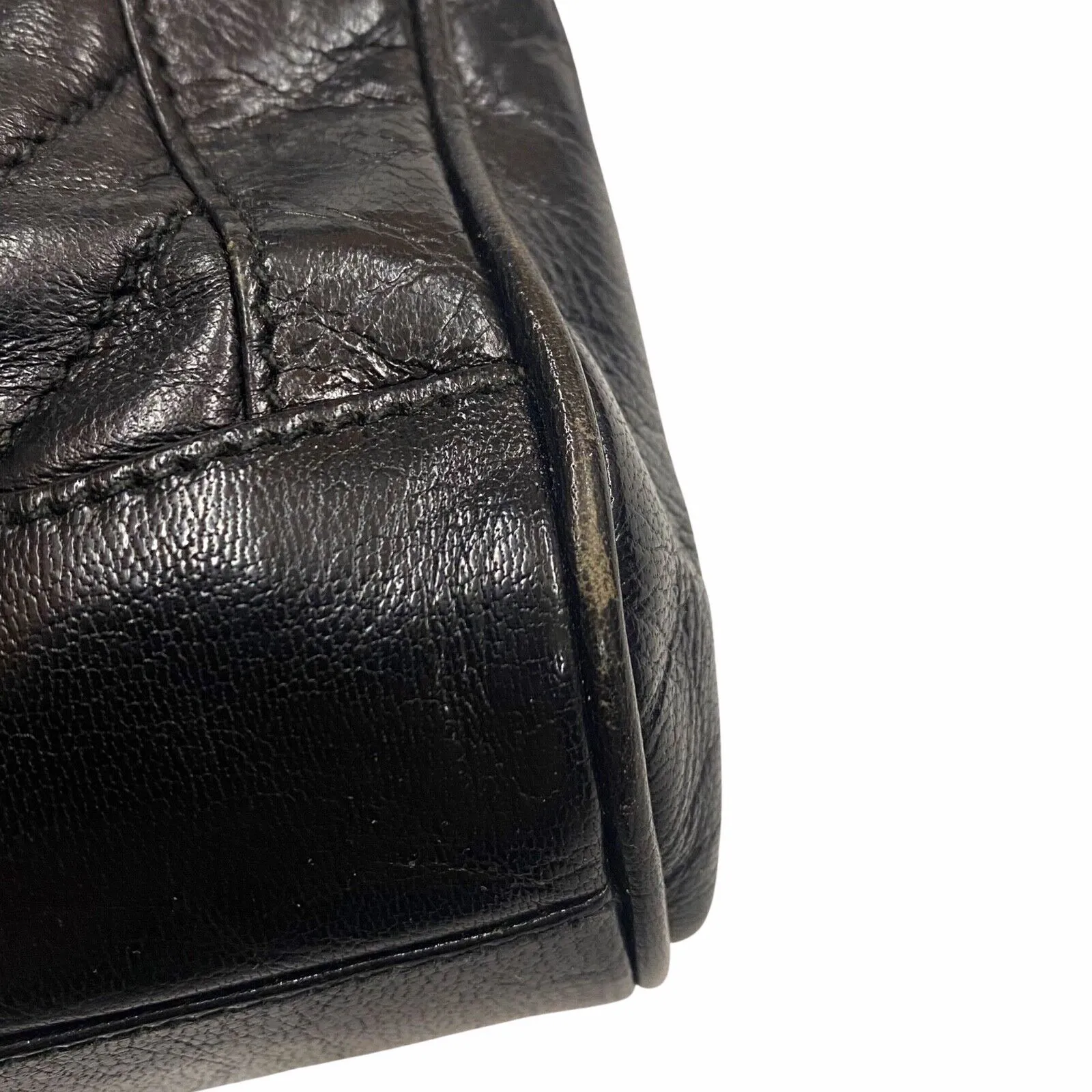 Emilio Pucci Leather Handbag | Vintage High End Designer Ladies Bag Black VTG