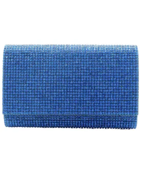 Fizzy Crystal Clutch in Capri Blue