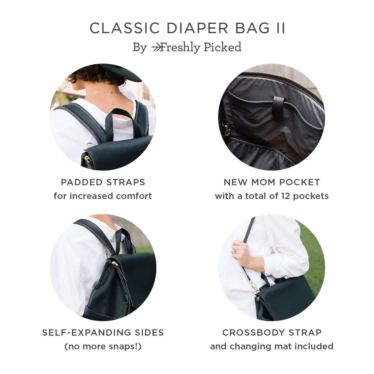 Freshly Picked Butterscotch Classic Diaper Bag II