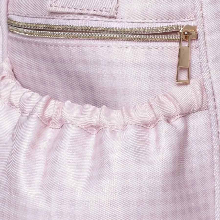 Gingham Check Print Diaper Bag