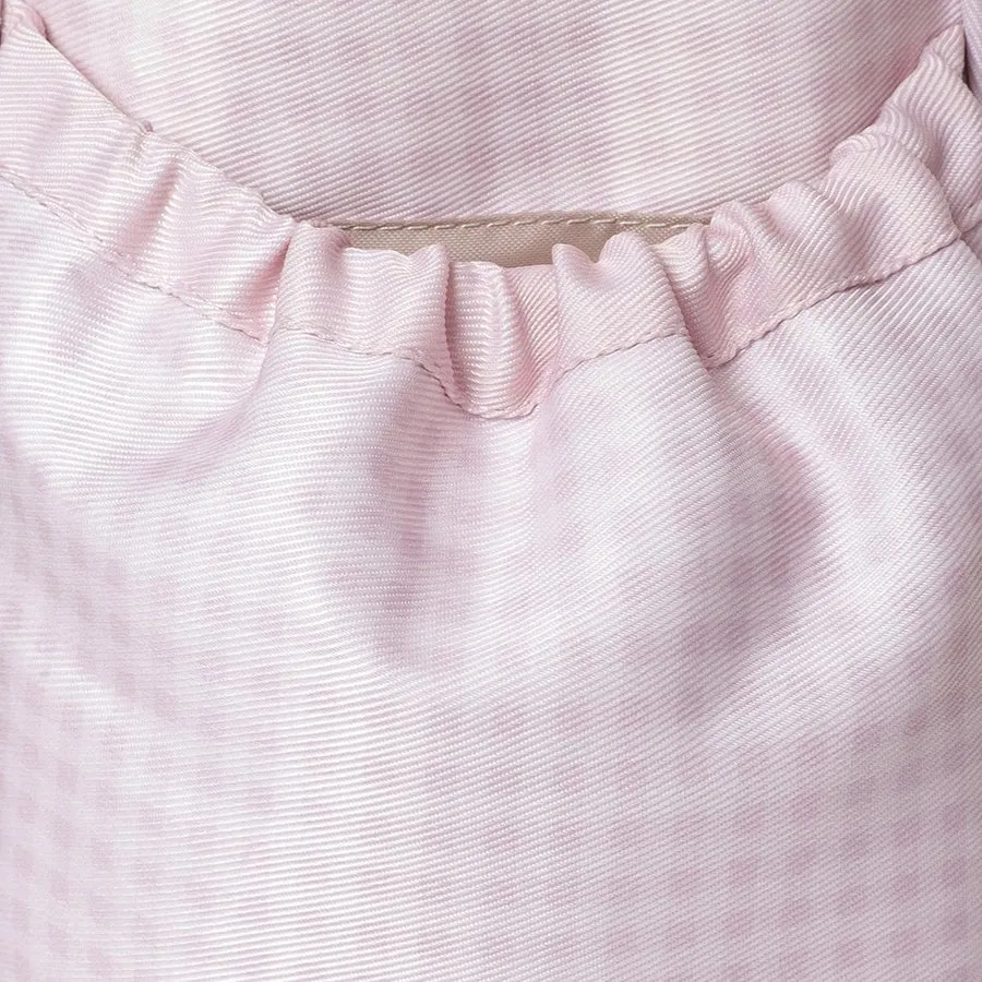 Gingham Check Print Diaper Bag