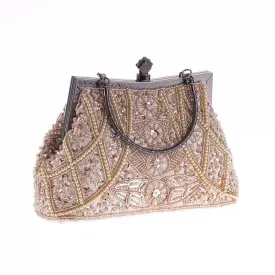 Gold Beaded Purse