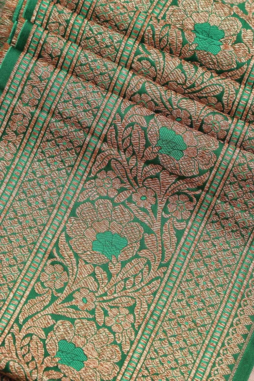 Green Banarasi Silk Lace ( 1 Mtr )
