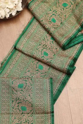 Green Banarasi Silk Lace ( 1 Mtr )