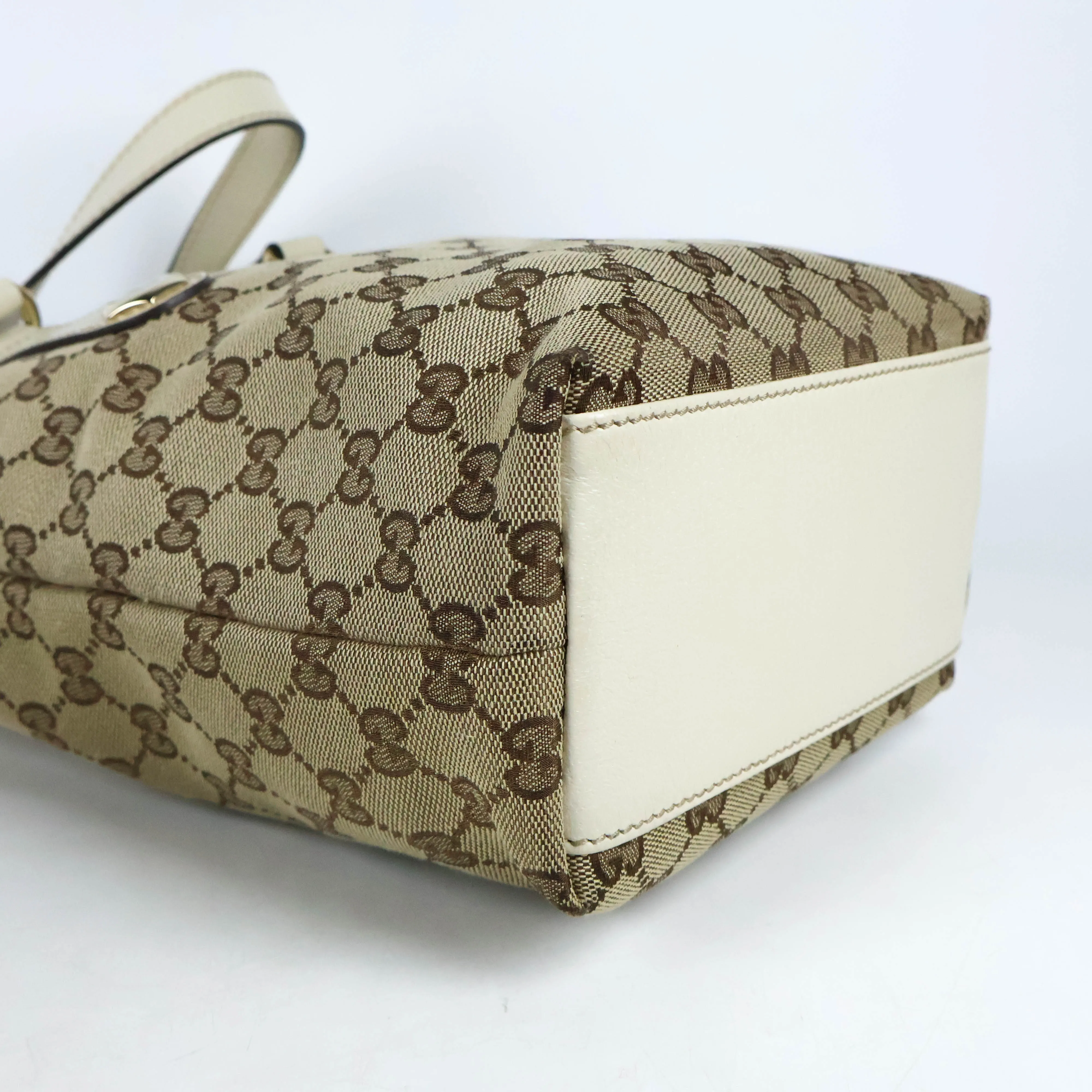 Gucci GG Supreme Monogram Tote White