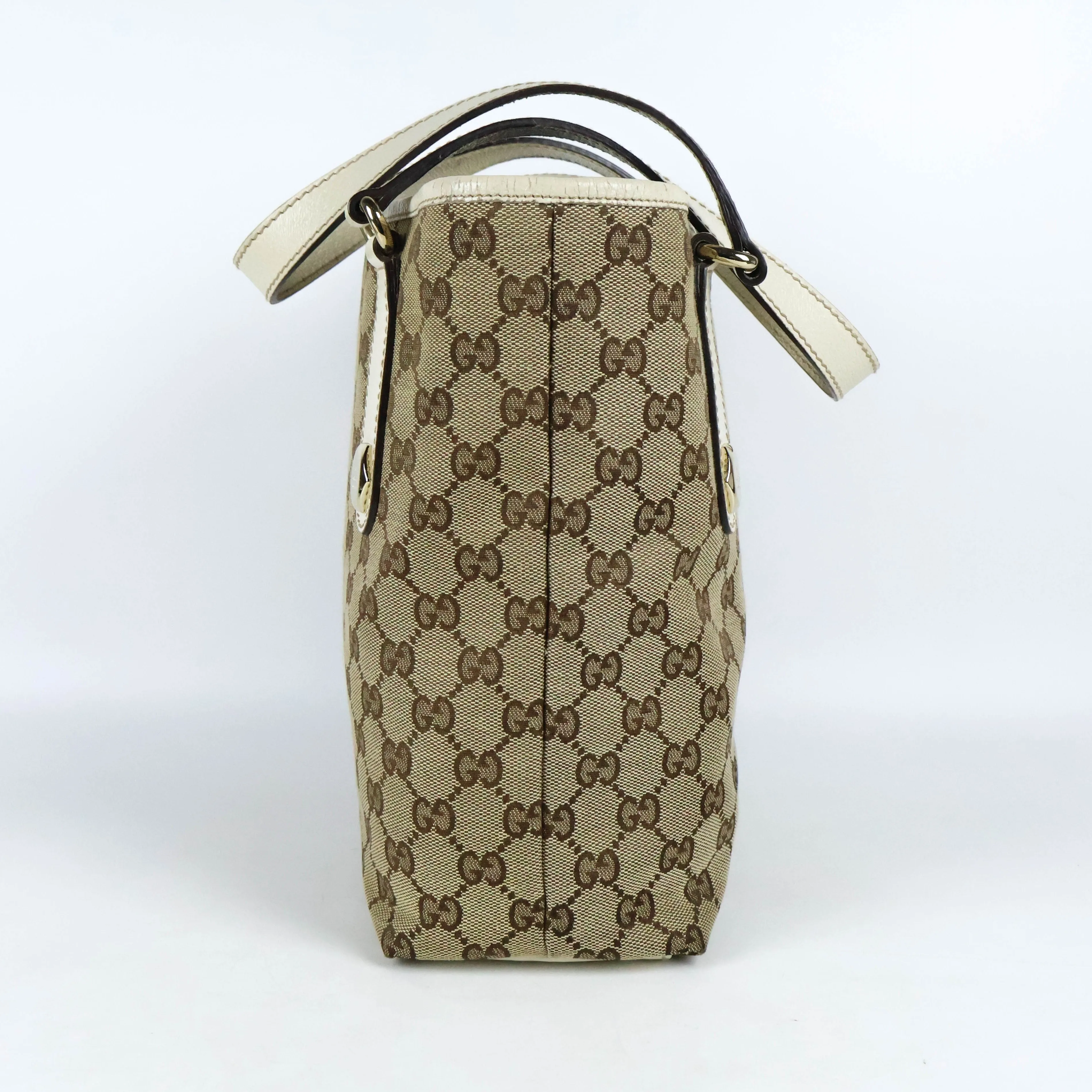 Gucci GG Supreme Monogram Tote White