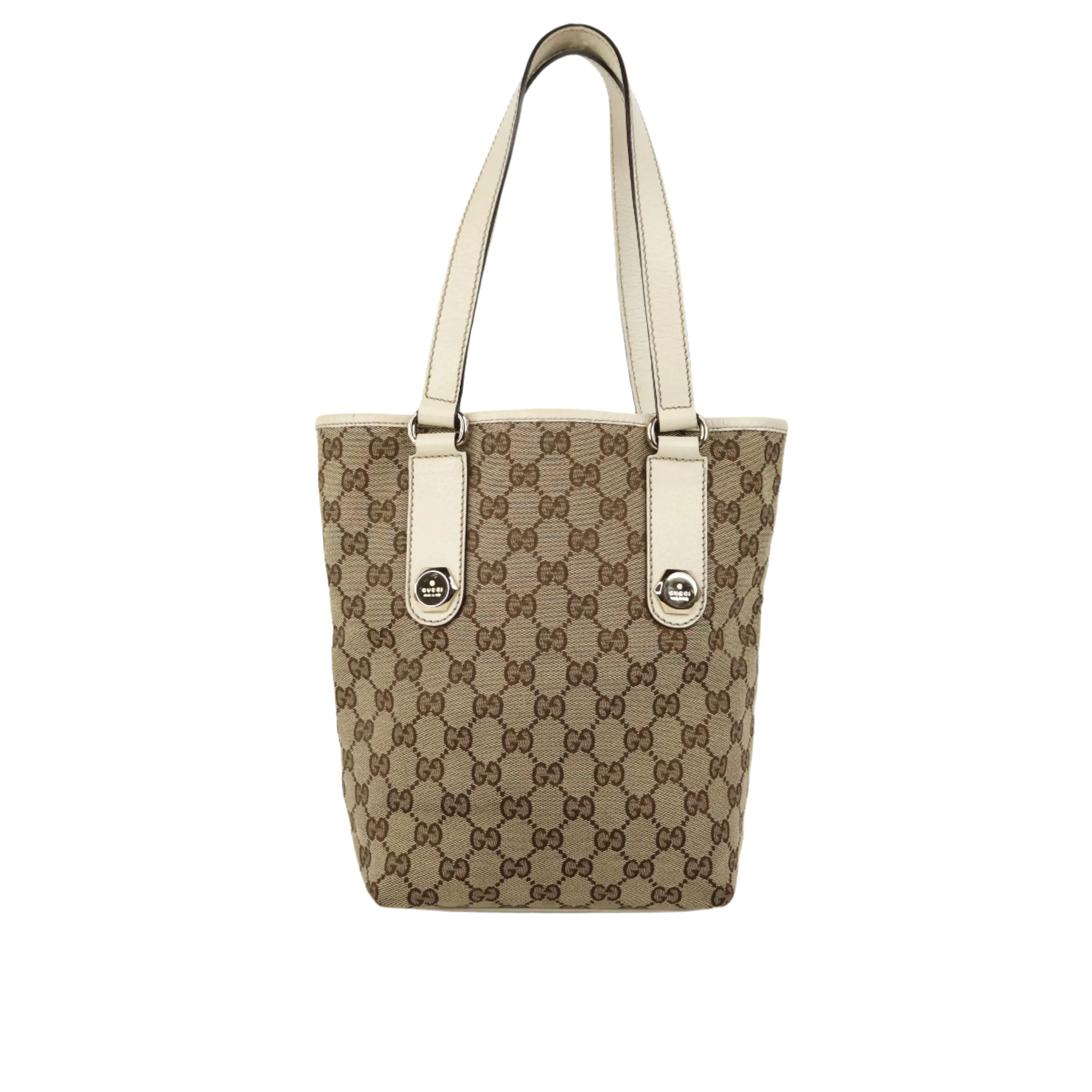 Gucci GG Supreme Monogram Tote White