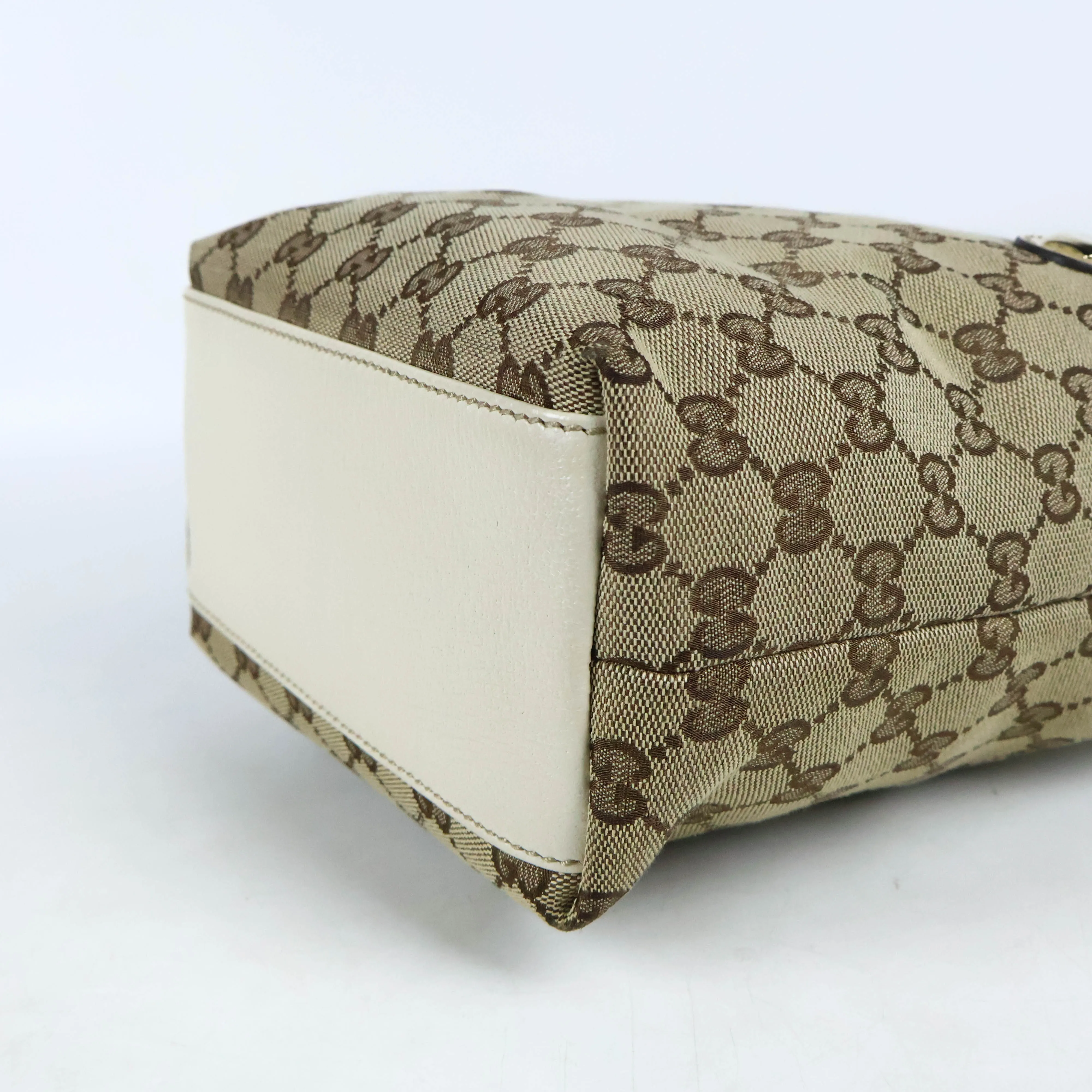 Gucci GG Supreme Monogram Tote White