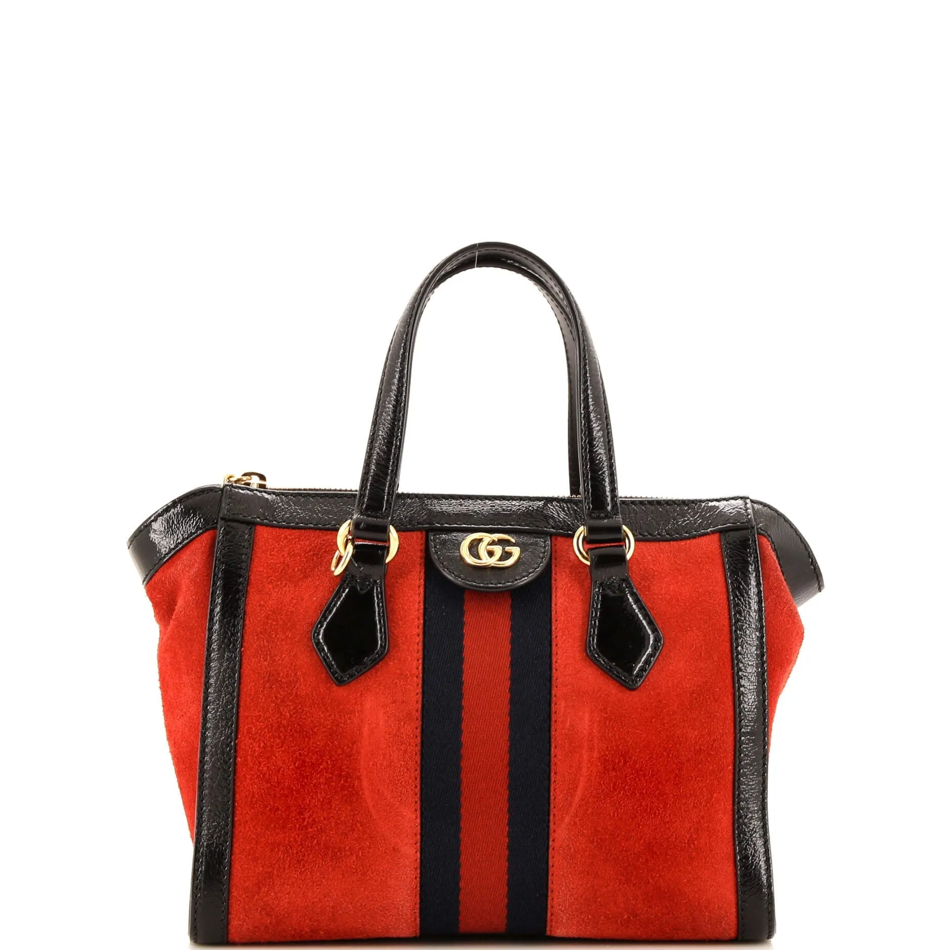 GUCCI Ophidia Top Handle Tote Suede Small