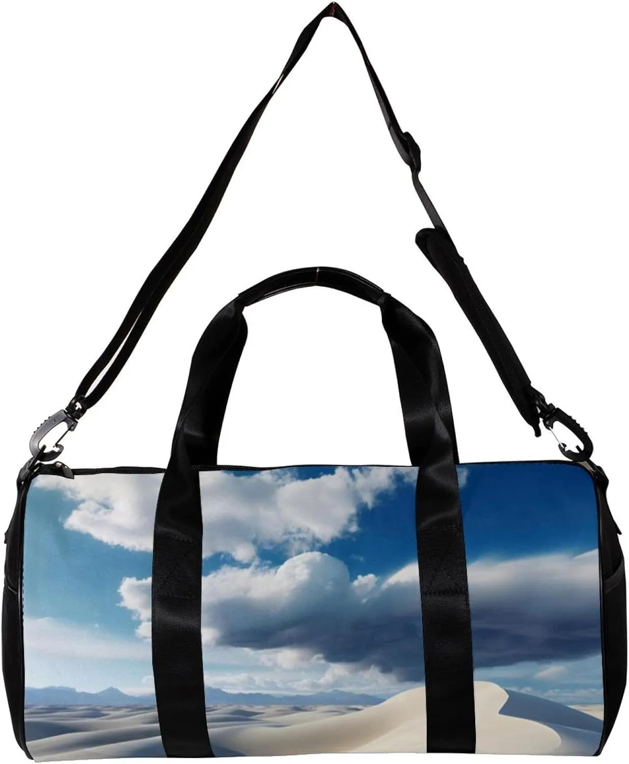 Gym Bags for Women,Duffle Bag for Travel,White Sand Desert,Gym Bag for Men