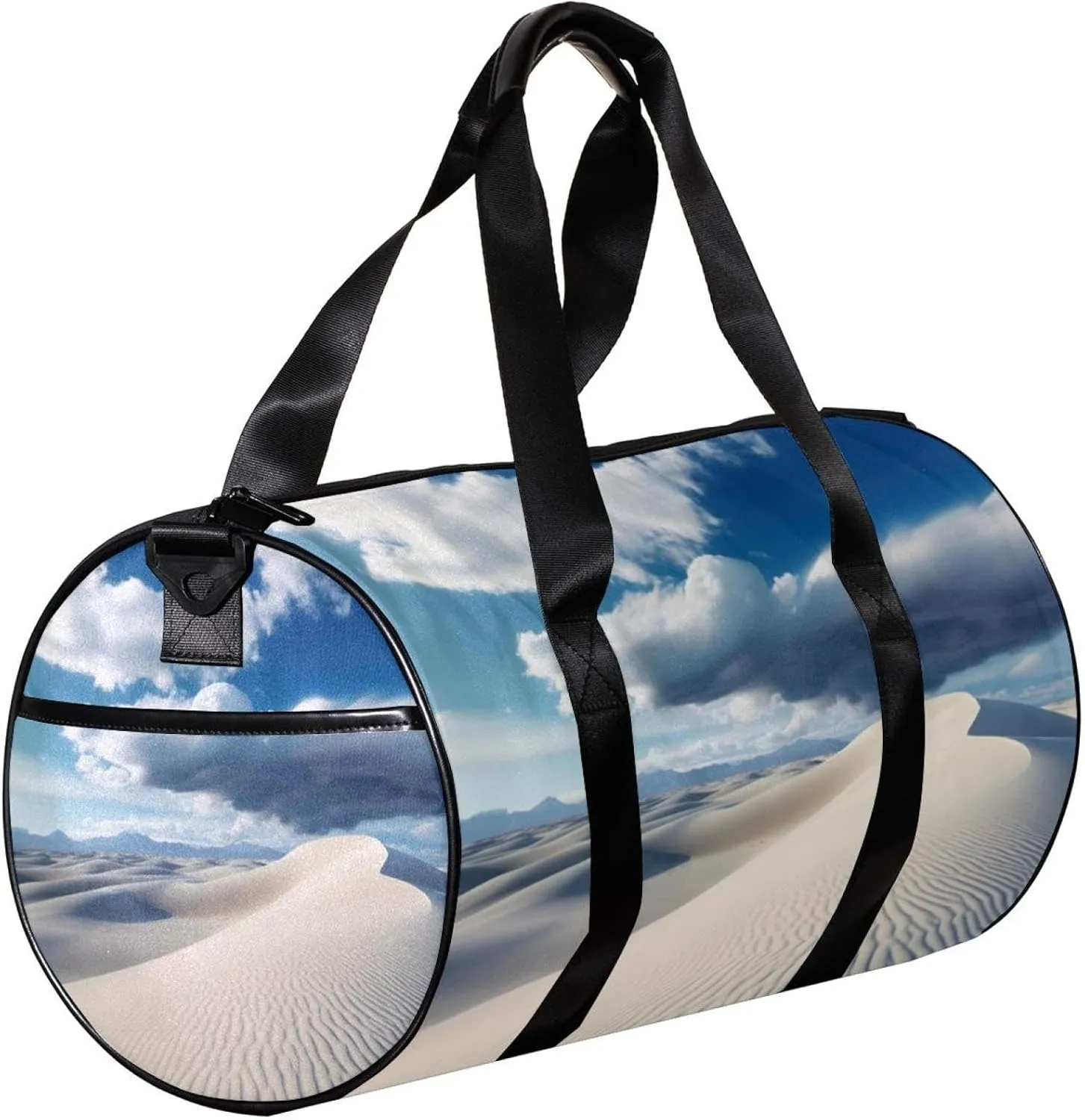 Gym Bags for Women,Duffle Bag for Travel,White Sand Desert,Gym Bag for Men