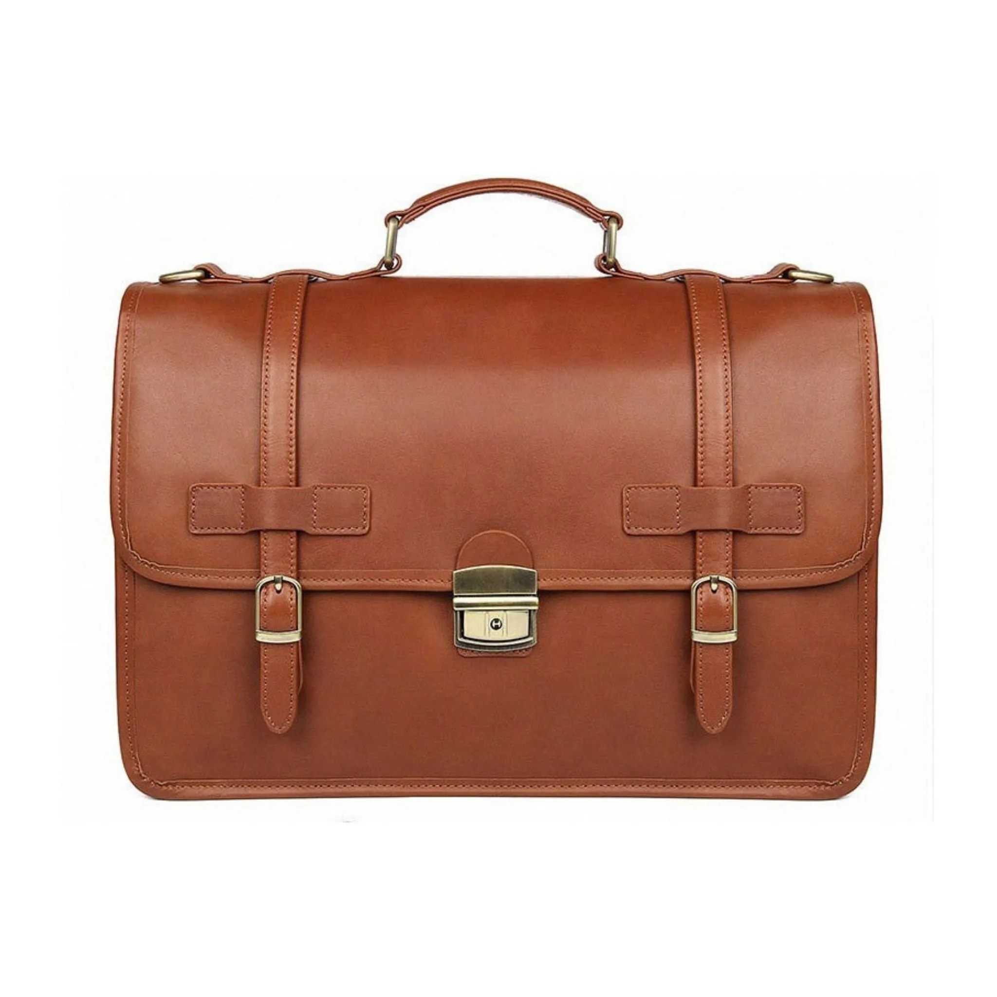 Handmade Full Grain Men's Leather Briefcase