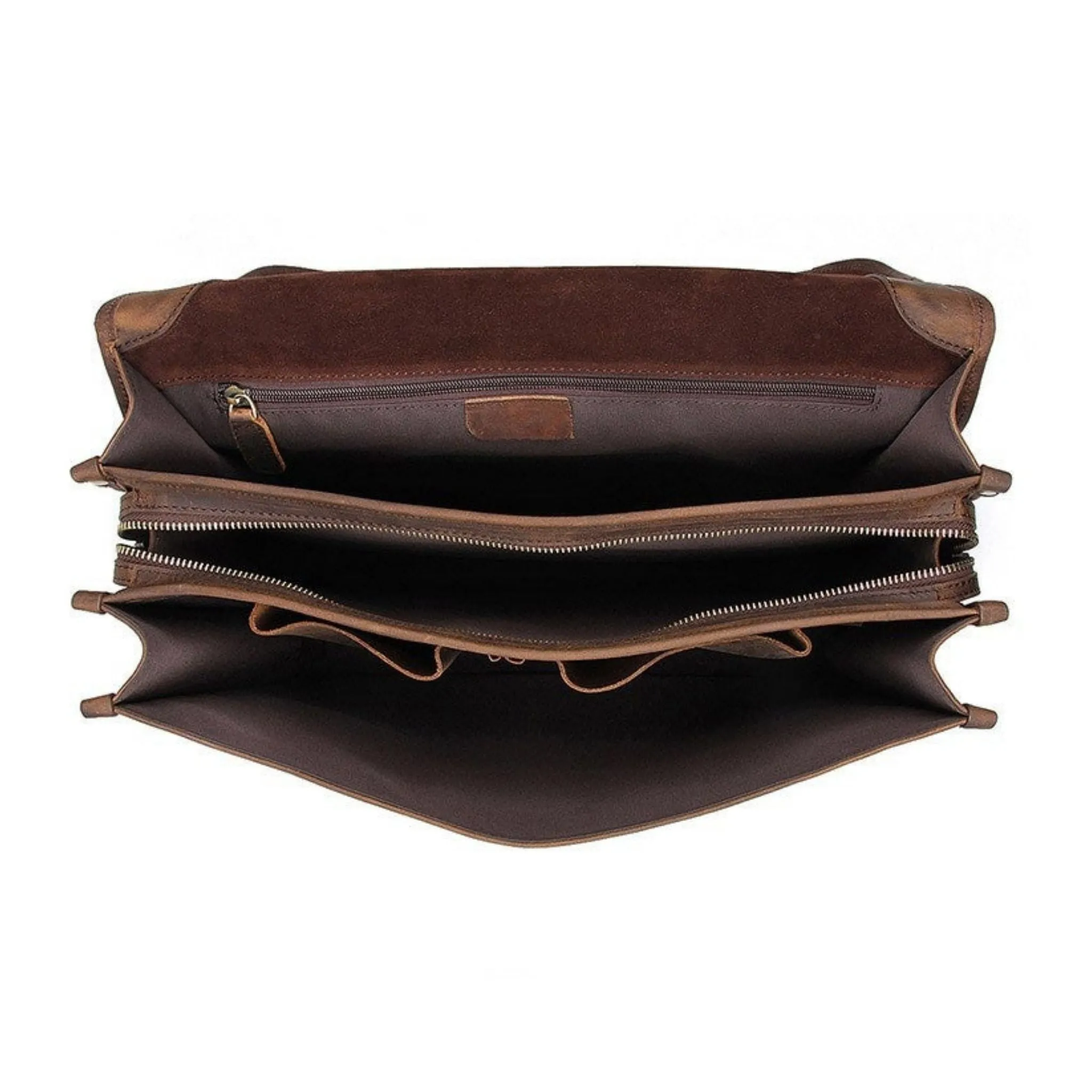Handmade Full Grain Men's Leather Briefcase