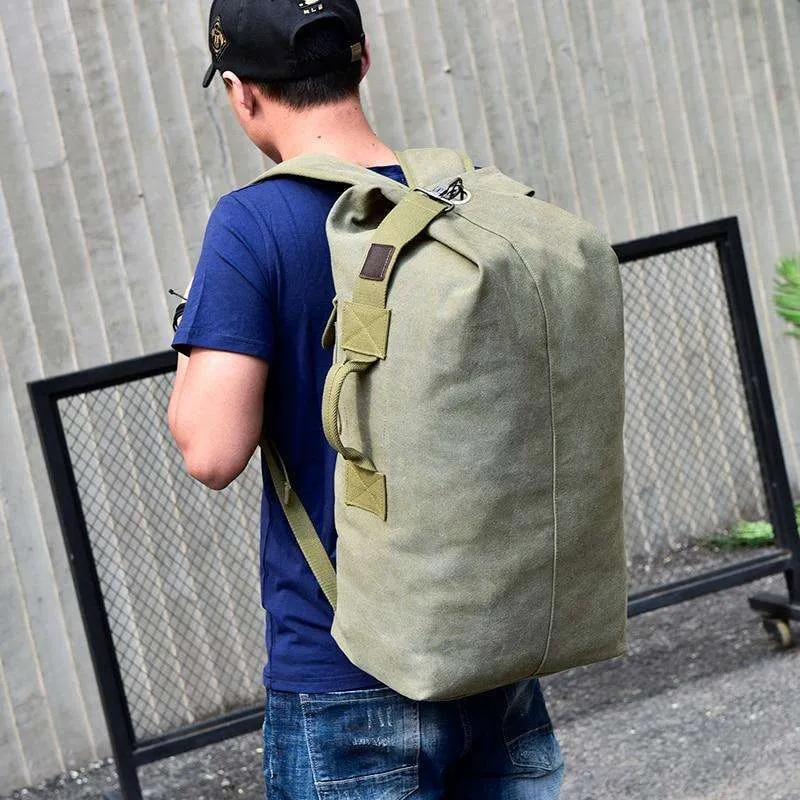 Haverson Canvas Backpack Rucksack Travel Carryall Bag