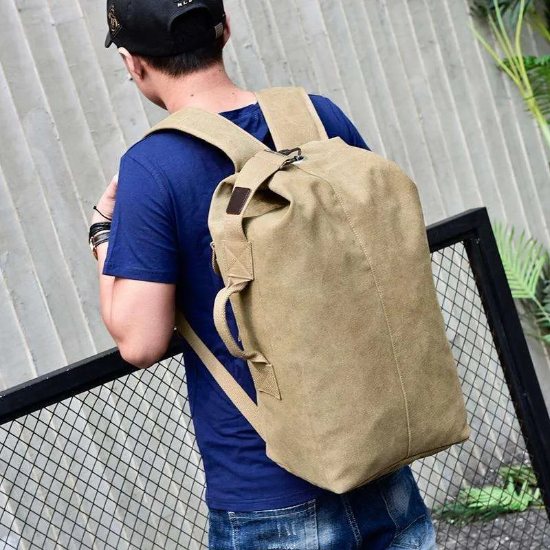 Haverson Canvas Backpack Rucksack Travel Carryall Bag