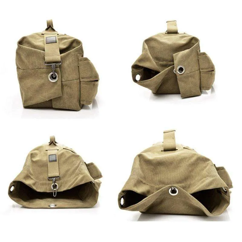 Haverson Canvas Backpack Rucksack Travel Carryall Bag