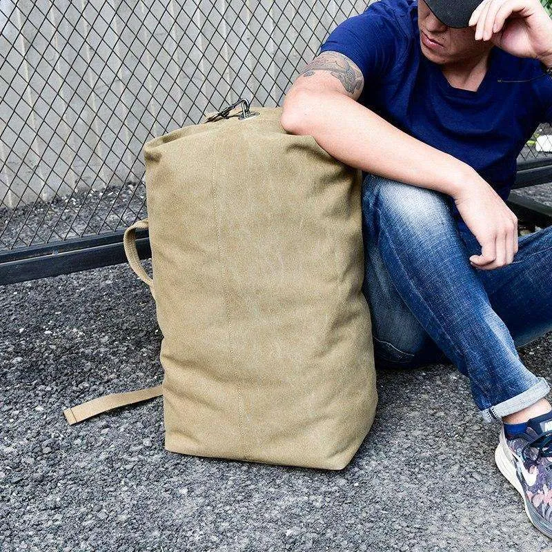 Haverson Canvas Backpack Rucksack Travel Carryall Bag