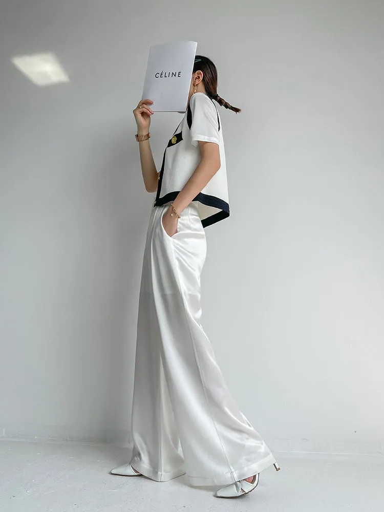 Huanzi V-neck knitted summer sleeveless outer top - lkop