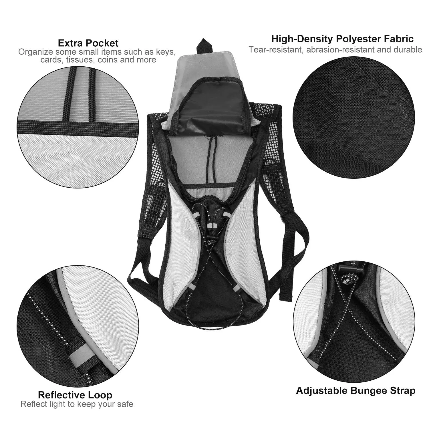 Hydration Backpack Pack with 2L Water Bladder
