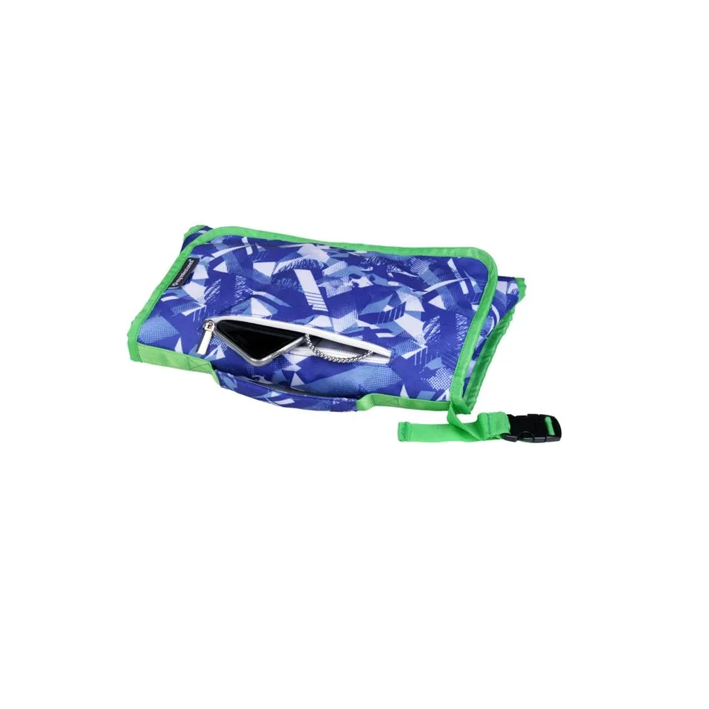 'Insta' Diaper Changing System/Changing Pad - Blue Abstract