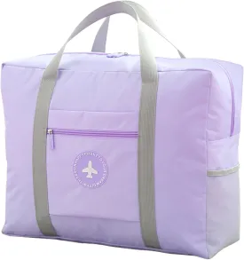 INVODA Travel Bag Foldable Duffle Bag Spirit Airlines Personal Item Bags for Women Men Lightweight Short Trip Carry On Sports Gym Tote Weekender Overnight Bag (1002 Blue)
